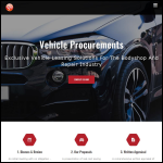 Screen shot of the Vehicle Procurements Ltd website.