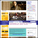 Screen shot of the Chamber Music for All website.