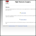 Screen shot of the High Pastures Ltd website.