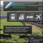 Screen shot of the Accel Trans Ltd website.