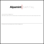 Screen shot of the Alpamint Ltd website.