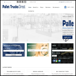 Screen shot of the Pallet Trucks Direct website.