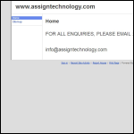 Screen shot of the Assign Technology website.
