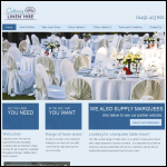 Screen shot of the Catering Linen Hire website.