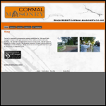 Screen shot of the Cormal Masonry Ltd website.