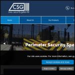 Screen shot of the Cova Security Gates Ltd website.