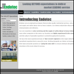 Screen shot of the Endotec website.