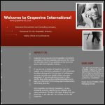 Screen shot of the Grapevine International Ltd website.