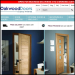 Screen shot of the Oakwood Doors & Spray Finishes website.