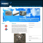 Screen shot of the Summit Design Ltd website.