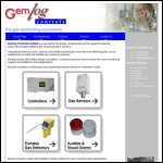 Screen shot of the Gemlog Controls Ltd website.