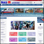 Screen shot of the MAS-UK website.