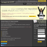 Screen shot of the PC Repair Lab website.