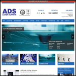 Screen shot of the ADS Laser Cutting Ltd website.