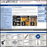 Screen shot of the Air Force Pneumatics & Hydraulics website.