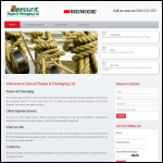 Screen shot of the Securit Ropes & Packaging Ltd website.