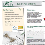 Screen shot of the Dwps (UK) Ltd website.