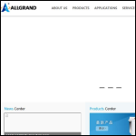 Screen shot of the Allgrand Ltd website.