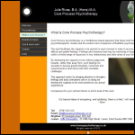 Screen shot of the Core Process Psychotherapy website.