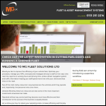 Screen shot of the MG Fleet Solutions Ltd website.