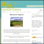Screen shot of the Hogacre Common Eco Park Community Interest Company website.