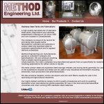 Screen shot of the Method Engineering Ltd website.