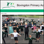 Screen shot of the Bovingdon Primary Academy website.