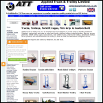 Screen shot of the Applied Truck & Trolley Ltd website.