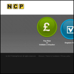 Screen shot of the Parkingpal Ltd website.