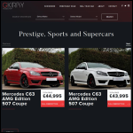 Screen shot of the Kirby Vehicle Sales Ltd website.