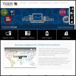 Screen shot of the Tiger Communications plc website.