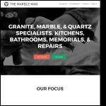Screen shot of the Marble Man Ltd website.