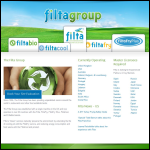 Screen shot of the Filta Group Ltd website.