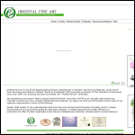 Screen shot of the Orient Fine Art Ltd website.