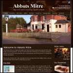 Screen shot of the Abbots Mitre Pub Ltd website.