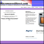 Screen shot of the Microwavesdirect.com website.