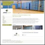 Screen shot of the Janus Steel Door Systems Ltd website.