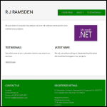 Screen shot of the R J Ramsden Ltd website.