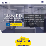 Screen shot of the Globe Accounting Ltd website.