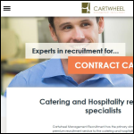 Screen shot of the Cartwheel Management Recruitment website.