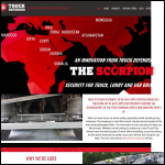 Screen shot of the Truck Defender Ltd website.