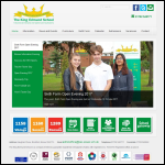 Screen shot of the The King Edmund School website.