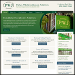 Screen shot of the Pwj Ltd website.