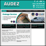 Screen shot of the Audez Jetting & Cleaning Services Ltd website.