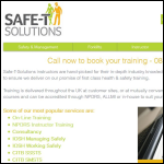 Screen shot of the Safe-T-Solutions UK Ltd website.