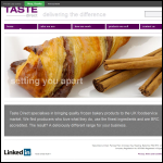 Screen shot of the Taste Direct Ltd website.