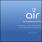 Screen shot of the Air Marketing Ltd website.