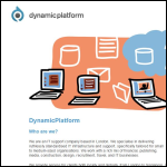 Screen shot of the Dynamicplatform Ltd website.