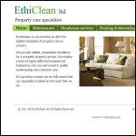 Screen shot of the Ethiclean Ltd website.