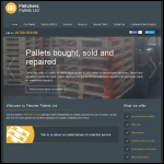 Screen shot of the Fletchers Pallets Ltd website.